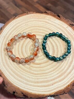 💖5 for $25😻 Glass Beaded Stretch Bracelet Set